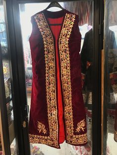 Uzbek velvet handmade vest jacket, bohemian vest, asian ethnic tribal clothes costume Size:  Height : 120 cm Under arm : 48 cm Shoulder size : 40 cm FAST WORLDWIDE SHIPPING almost within 3 to 5 working days ... https://www.etsy.com/shop/akcaturkmen thanks visiting for my shop :) Bohemian Vests, Handmade Vest, Vest Outfits, Western Outfits, Belly Dance, Womens Vest, Vest Jacket, Velvet, Clothes For Women