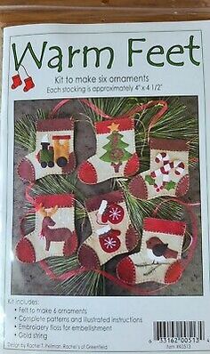 the pattern for warm feet christmas stockings