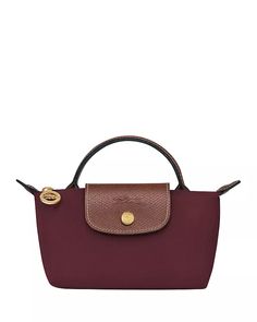 Longchamp Le Pliage Original Mini Pouch  | Bloomingdale's Handbags Mini Longchamp Bag, Longchamp Le Pliage Mini, Longchamp Mini Le Pliage, Longchamp Red, Longchamp Mini, Handbag Tutorial, Longchamp Bag, Everyday Handbag, Longchamp Bags