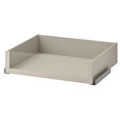 a white tray with two compartments on it