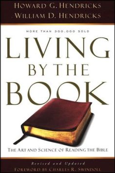 the book cover for living by the book, with an open book on top of it