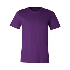 Unisex Short Sleeve Jersey T (Crew Neck) - Wears The MountainT-ShirtsPrint Melon Inc. Hero Clothes, Blank T Shirt, Comfy Shirts, Bella Canvas Tees, Alternative Outfits, Jersey Tee, Unisex Shorts, Types Of Shirts, Purple And Black