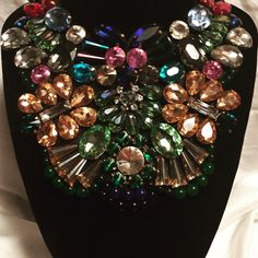 Jeweled Statement Necklace Multicolor Jeweled Necklaces For Party, Multicolor Jeweled Necklace For Party, Chic Multicolor Necklaces For Party, Party Multicolor Jewel Necklaces, Pretty Jewellery, Womens Jewelry Necklace, Full Service, Statement Necklace, Jewelry Necklaces