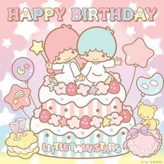 Birthday Greetings For Sister, Sanrio Danshi, Anime Magic, Heart Ribbon, My Melody Wallpaper, Disney Princess Fan Art, Hello Kitty Characters, Twin Birthday, Sanrio Wallpaper