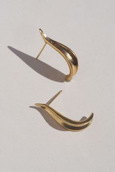 A truly stunning unique earrings that perfectly pair everyday casual outfits through to special occasions and nights out, named for Morro Bay - a small special California town. Gold Vermeil (14k gold over sterling silver) made with recycled materialsCARE: Most metals will naturally patina over time, however, there are measures you can take to prolong the life of your jewelry. We recommend removing all jewelry prior to showering, swimming, cleaning, or applying lotions or oils. If your jewelry be 14k Gold Filled Earrings With Polished Finish For Everyday, Everyday Gold Recycled Gold Earrings, Handmade 14k Gold Earrings For Everyday, Minimalist Earrings In Recycled Gold, Everyday Single Earring In Recycled Gold, Everyday 14k Gold-filled Earrings With Polished Finish, Everyday 14k Gold Filled Earrings With Polished Finish, Everyday Gold Pierced Earrings, Yellow Gold Hallmarked Earrings For Everyday