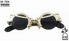 Metal Goth, Steampunk Sunglasses, Goth Style, Classic Wardrobe Staples, Eye Wear, Cat Eyes, Stainless Steel Frame, Goth Fashion, Industrial Design