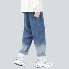 Introducing our Y2K-style Men's Baggy Jeans from the 2023 Spring-Summer Collection ââ‚?a classic ageless with a fashion twist!Distinctive Features: Y2K Style: These jeans don't just bring back the nostalgia of the early 2000s; they bring to life the best of that era's vogue. Get ready to make a statement! Dip-dyed: A unique touch to this ageless everlasting ââ‚?a playful dip-dye effect that adds a hint of vibrancy to your outfits. Baggy: Whether you're styling them for a night out or a lazy Sund Dark Wash Jeans For Spring Streetwear, Baggy Tapered Leg Jeans For Streetwear, Spring Dark Wash Jeans For Streetwear, Spring Hip Hop Streetwear Jeans, Hip Hop Jeans For Spring Streetwear, Spring Hip Hop Jeans For Streetwear, Baggy Dark Wash Jeans For Summer, Baggy Bottoms For Summer Streetwear, Summer Baggy Bottoms For Streetwear