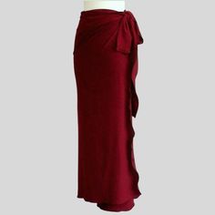 Long wrap skirt | Canada organic summer clothing | Shop maxi skirts for women Romani Skirts, Long Wrap Skirt Outfit, Wrap Skirt Outfit, Red Long Skirt, Maxi Wrap Skirt, Natural Fiber Clothing, Long Wrap Skirt, Silk Wrap Skirt, Dinner Dress Classy