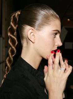 Party Hair Inspiration, Holiday Party Hair, Chic Ponytail, Easy Care Hairstyles, Easy Everyday Hairstyles, Rope Hair, Twist Ponytail, Slicked Back Hair, Sleek Ponytail