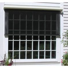 an image of a window with blinds on it