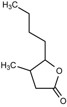 the structural structure of benzil is shown in black and white, with three different types of