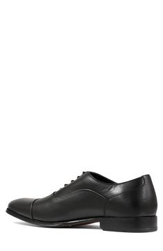 Clean lines and minimal detailing streamline the look of a versatile cap-toe oxford crafted with a cushioned footbed and a smartly polished finish. Lace-up style OrthoLite® foam insole Leather upper, lining and sole Imported Men's Shoes Mens Oxfords, Up Styles, Dress Shoes Men, Oxford Shoes, Men's Shoes, Leather Upper, Dress Shoes, Oxford, Nordstrom