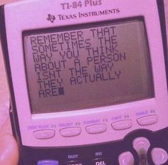 a calculator with the words texas instruments written on it's display screen