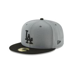 Los Angeles Dodgers Storm Gray Basic 59FIFTY Fitted Hat Chicago Cubs World Series, Sports Meet, New Era Fitted, New Era Cap, New Era 59fifty, Oakland Athletics, Fitted Caps, Los Angeles Dodgers, Cincinnati Reds