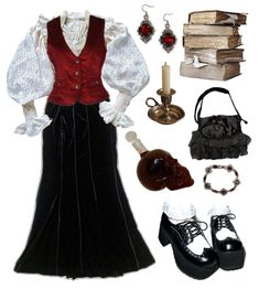 Oc Fit Ideas, Vampirecore Fashion, Arcane Outfits, Museum Visit Outfit, Vampire Core Outfits, Vampire Inspired Outfits, Vampire Aesthetic Outfit, Draw Vampire, Vampire Fit