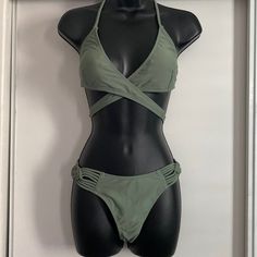 Brand New With Tags Green Two Piece Set, Green Two Piece, Two Piece Sets, Two Piece Set, Womens Swim, Sage Green, Two Piece, Swimming, Tags