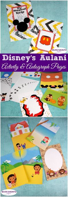 disney's autumn activity and classroom project for kids to do with their favorite characters