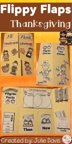 the thanksgiving themed flippy flaps are great for students to practice their writing and spelling skills