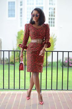 Lady Ije African print attire with modified bishop sleeves – Awura's Wardrobe Being Too Much, African Print Dress, Perfect Red Dress, Latest African Fashion Dresses, African Fashion Dresses, The Lady, Christmas Dress, African Dress, Unique Print