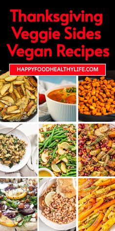 thanksgiving veggie sides vegan recipes