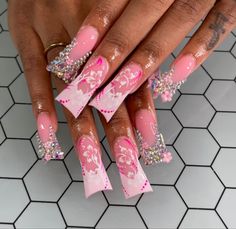 Extra Nails, Nails 23, Nail Appointment, Nails Inspired, Pink Glitter Nails