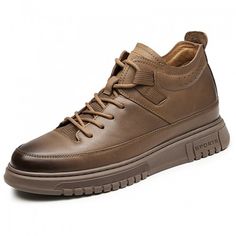 Regular Price: $189.00 Now only: $149.00 Leather Height Increasing Sneakers With Round Toe, Leather Height-increasing Sneakers With Round Toe, Height-increasing Leather Sneakers With Round Toe, Leather Sneakers With Reinforced Heel, Tall Shoes, Men Business Casual, Casual Work Shoes, Working Office, Shoe Chart