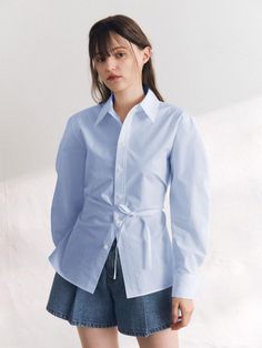 Composition : 100%CottonColor : Sky Blue_ONE-SIZE FITS ALLCountry of Origin : China Blue Relaxed Fit Office Tops, Blue Relaxed Fit Top For Office, Moodboard Inspiration, Mood Board Inspiration, Classic Shirt, Sky Blue, Blue Sky, Top Shirt, Composition