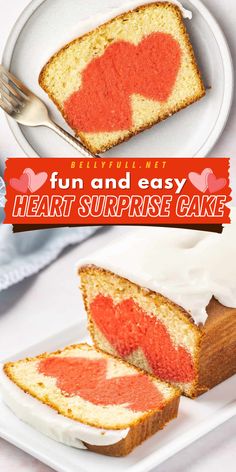 Bake love into every slice with this Fun and Easy Heart Surprise Cake, a sweet treat for Valentine's Day! Made with Betty Crocker Pound Cake mix and a touch of red food coloring, this delightful treat hides a heart-shaped surprise inside. This simple Valentine's Day Recipe is perfect for this occasion!