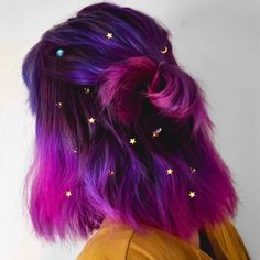 Exotic Hair Color, Exotic Hairstyles, Hair Color Crazy, Hair Jewels, Trendy Hair Color, Penteado Cabelo Curto, Happy Hair, Summer Hair Color, Dye My Hair