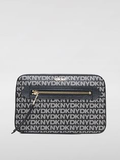 Mini Bag DKNY Woman color Black Black Mini Bag, Black Mini, Woman Colour, Shoulder Bag Women, Logo Print, Mini Bag, Bags Women, Metallica, Black Color