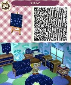 an animal crossing game is shown in this image and it looks like the room has been painted