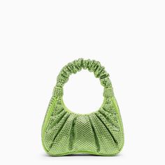 Green Handbag With All Over Crystals By Jw Pei, Featuring A Magnetic Button Fastening, A Ruffled Handle And An Inside Flat Pocket. Width 19 Cm X Height 10 Cm X Depth 5 Cm Handle Drop: 10 Cm Size Type: Int Material: Eco Leather Sku: 2f-2t34-7el/O_jwpei-Gr_100 Welcome To The Official Luosophy Poshmark Closet! Luosophy Is A Luxury Brand Reselling Company Founded In San Diego, Ca From 2016. All Our Products Are Imported From Italy And Sold In The Usa. We Do Our Best To Provide High Fashion, Luxury I Green Evening Bag With Top Carry Handle, Green Evening Baguette Bag, Green Evening Shoulder Bag With Handle Drop, Jw Pei, Silver Handbag, Beige Handbags, Moon Bracelet, Silver Bags, Green Handbag