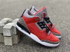 Product Information: Please carefully choosing the size number according the size chart. The product need 1-2 business days to check the quality before shipping. ⇒ BROWSE MORE: Sneakers For Sale   Follow Us: Pinterest, Twitter, Youtube, Medium, Instagram Jordan 3 Red Cement, Jordan 3 Red, Cement 3s, Red Jeans, Air Jordan 3, Jordan 3, Sports Basketball, Dc Sneaker, Saucony Sneaker