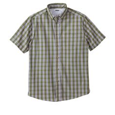 We've improved one of our customer favorites! This Wrinkle Resistant Short-Sleeve Sport Shirt resists significant shrinkage with its pre-washed cotton blend construction. Now you can throw your sport shirts in the dryer without a worry! Safari Green, Target Clothes, Sport Shirts, Free Sport, Sport Shirt, Mens Big And Tall, Big And Tall, Wrinkle Free, Sports Shirts