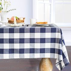 PRICES MAY VARY. ELEGANCE TABLE DECOR: With the classical color of navy blue and white, also the timeless style of buffalo check, makes it not only a tablecloth but also an eye-catching home décor. PREMIUN FABRICS: Wracra tablecloth is made of high-quality cotton linen materials, which has passed multiple tests including anti-fading and wearing tests. Our fabric will won’t fade, rip or weather after long time use and washing. WATERPROOF & EASY TO CARE: It's easy care with Machine wash in cold wa Indoor Dining Table, Rectangle Table Cloth, Dining Table Cover, Oilcloth Tablecloth, Checkered Tablecloth, Plaid Tablecloth, Indoor Dining, Kitchen Dinning, Rectangle Table