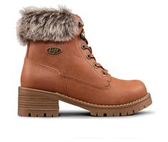 Women's Lugz Flirt Hi Fur Lace-Up Boots | Shoe Carnival Lace Up Boots Women, Shoe Carnival, Chunky Boots, Fur Fashion, Faux Fur Collar, Fur Collar, Fur Collars, Timberland Boots, Lace Up Boots