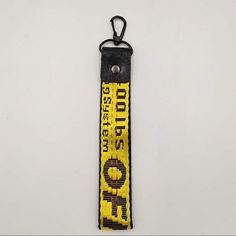 Off White Wrist Lanyard, White Accessories, Yellow Black, Black N Yellow, Lanyard, Yellow White, Off White, Women Accessories, Yellow