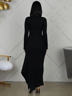 Material:71-80%Cotton.Features: Long sleeve. crew neck. ribbed. knit. button. asymmetrical hem. maxi dresses.Style:Casual. Button Maxi Dress, Bodycon Tops, Custom Size Dresses, Multi Dress, Bodycon Maxi Dresses, Straight Dress, Long Sleeve Bodycon, Asymmetrical Hem, Tops For Leggings