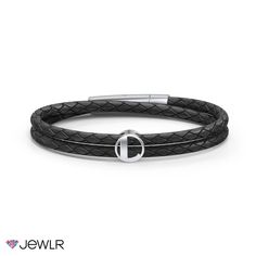 This men’s bracelet features a simple round center surrounding an elegant letter. Our braided leather double wrap bracelet in sterling silver is available in three sizes and is secured with a stainless steel snap lock clasp for just the right fit. Personalize with an initial to represent you or your loved one. Silk Bracelet, S Bracelet, Double Wrap Bracelet, Vertical Bar, Snap Lock, Bar Bracelet, Ceramic Rings, Mens Leather Bracelet, Bar Bracelets