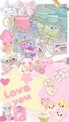 there are many different items in the box on this page, including teddy bears and other things