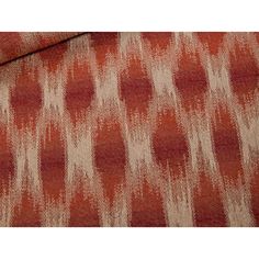 an orange and white patterned fabric