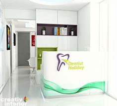 Design interior - cabinet stomatologic Dentist Holiday Dentist Cabinet, Dental Design, Dental Center, Dental Art