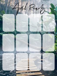 a wooden bridge in the middle of a forest with text overlay that reads, weekly reading