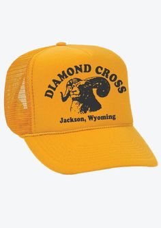 Hats & Accessories – Diamond Cross Ranch Yellowstone Hoodie Ideas, Diamond Cross Ranch, Yellowstone Merchandise, Vintage Yellow Snapback Trucker Hat, Wyoming Sweatshirt, Western-themed Snapback Trucker Hat, Jackson Hole Wyoming, Diamond Cross, Jackson Hole