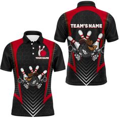 Specially designed for proud bowlers. Let's wear this awesome polo shirt and be bold. ✔️ PERSONALIZED BOWLING POLO - Come with a stylish shirt form and unique design, our polo shirts will make you stand out from the crowd, and show off bowlers’ passion and confidence. Add customization details to make it a unique one that bears your own imprints.✔️ COMFORTABLE & STYLISH - Lightweight and UV-proof fabric bring you absolute comfort in any activities and sports. Moisture-wicking and quick-drying fe Crew Neck Polo Shirt For Team Events, Team-colored Polo Shirt With Team Spirit, Team Name Polo Shirt For Sports Events, Team Name Polo Shirt For Sports Season Events, Team-colored Polo Shirt With Graphic Print For Team Events, Team Polo Shirt For Sports Season And Team Events, Team Spirit Short Sleeve Polo Shirt In Team Colors, Team Spirit Graphic Print Polo Shirt For Team Events, Fitted Polo Shirt With Team Name For Sports Events