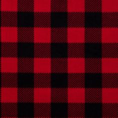 a red and black checkered fabric