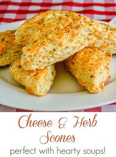 cheesy and herb scones perfect with hearty soups