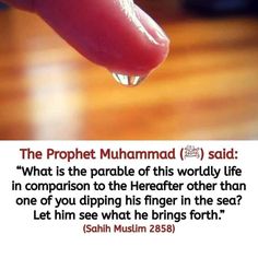 a hand holding the tip of a finger with a quote on it that reads, the prophet