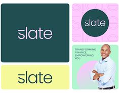 four different business cards with the words state and state on them, including an image of a