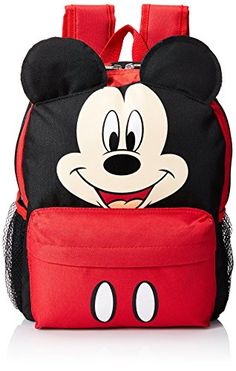 Mickey Mouse Kids 12 Inch Backpack Mickey Mouse Face, Disney Junior Mickey Mouse, Mickey Y Minnie, Toddler Backpack, Cute Backpacks, School Bags For Kids, Disney Junior, Kids Bike